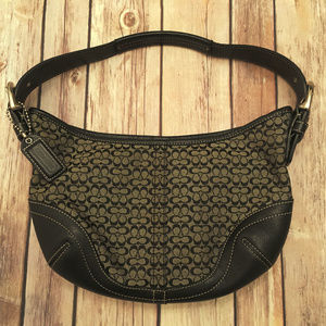 Coach 6351 Signature Gray/Black Jacquard Soho Hobo